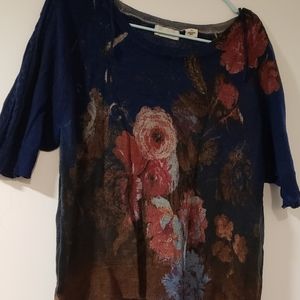 Anthropologie Sleeping On Snow Wool Top